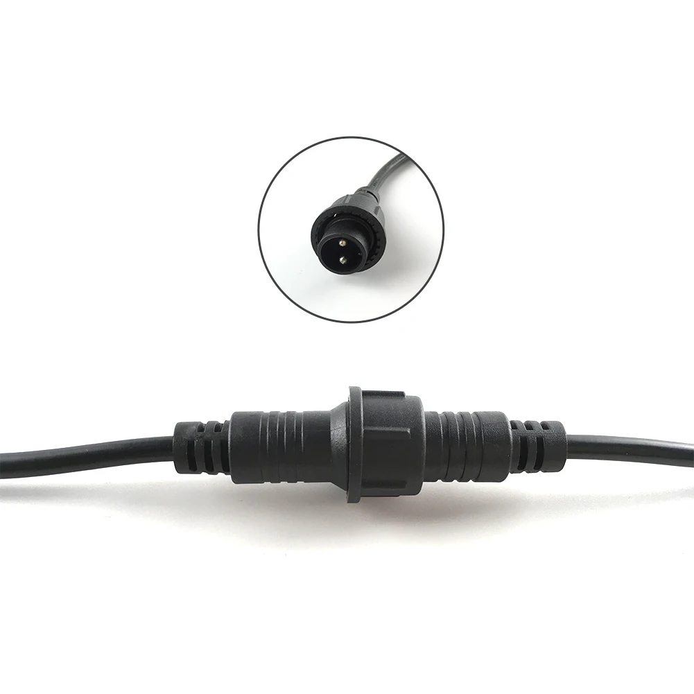 Cable de extensión impermeable IP67 de 2 pines y 2 metros, cable de conexión para luces LED de cadena para exteriores - imagen 2