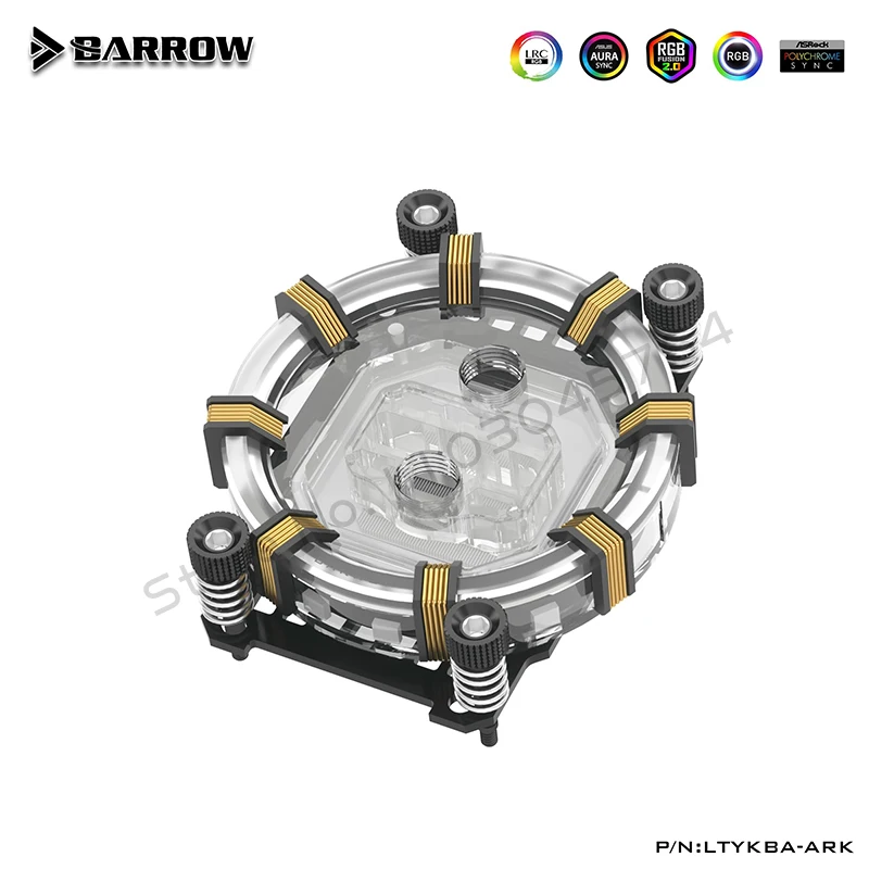Barrow AM4 AM5 CPU Waterblock 5V ARGB, enfriador de agua de CPU de microcanal tipo Jet de 0,4 mm, LTYKBA-ARK de edición limitada - imagen 5
