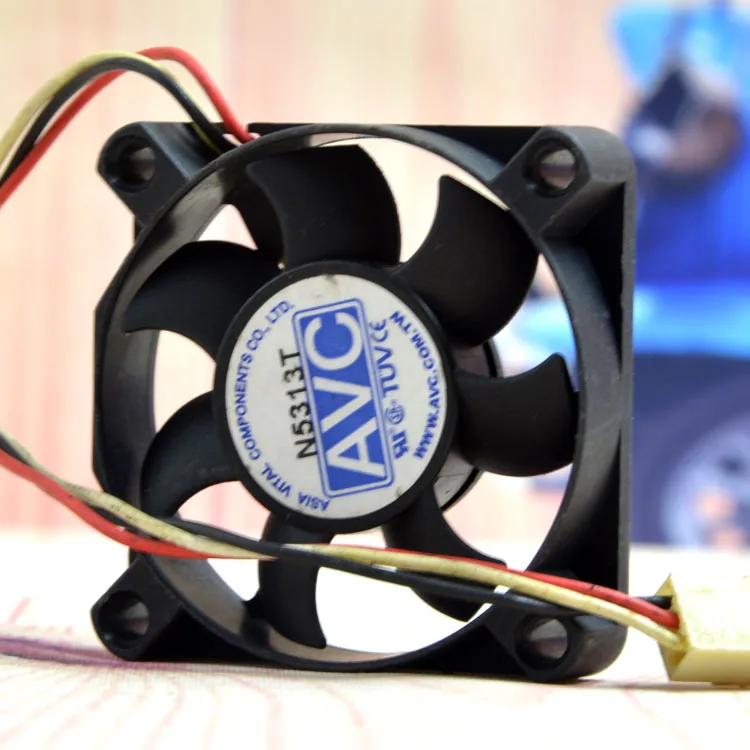 Ventilador de refrigeración silencioso AVC Qi Hong 5010 DC5V 0.18A C5010B05M 5CM, cable de bola Doble - imagen 5