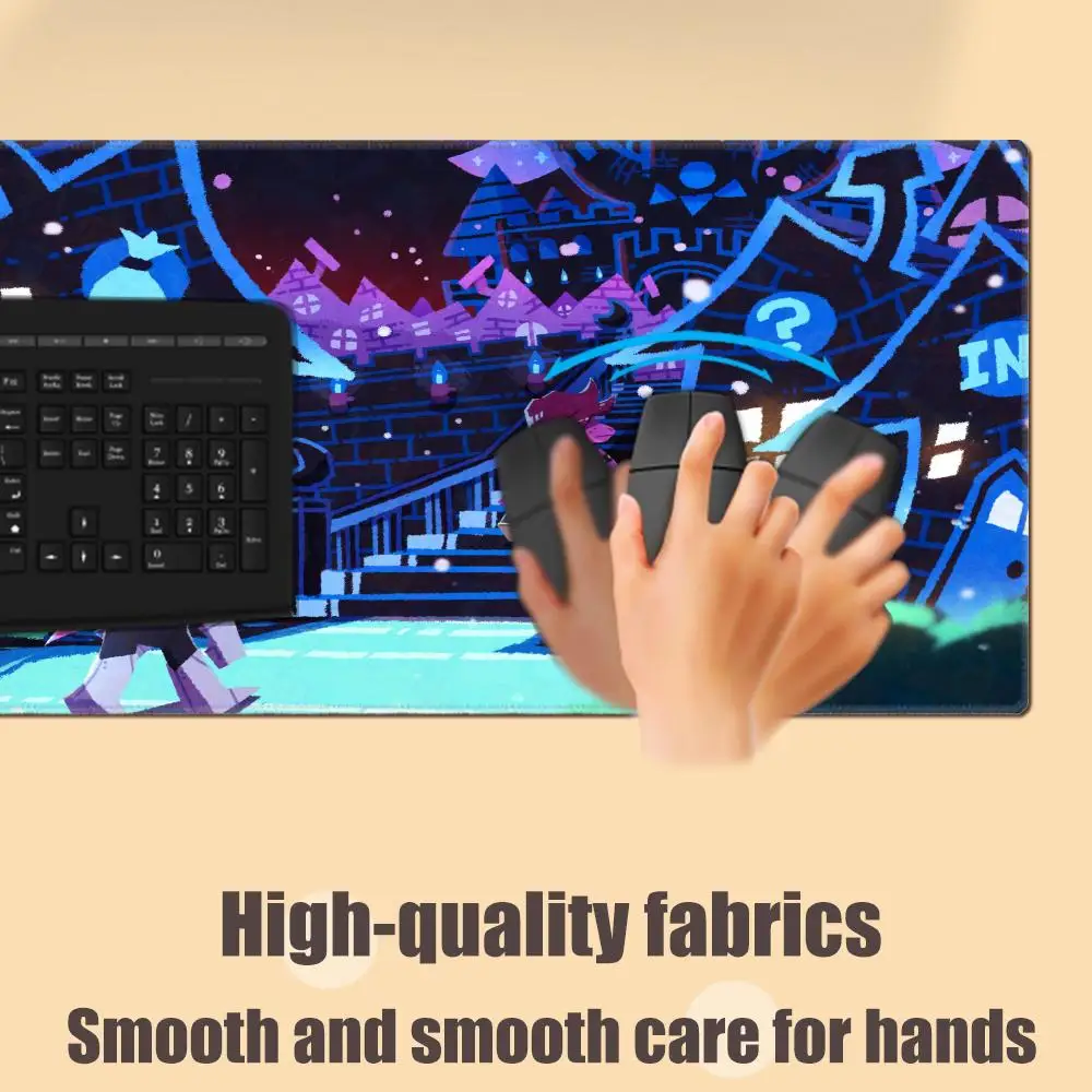 Alfombrilla de ratón Deltarune, alfombrilla para teclado, alfombrilla de escritorio de 1000x500mm, alfombrilla de escritorio para PC, alfombrilla de oficina para jugadores, alfombrilla de mesa para el hogar HYBXAXC 90X40 - imagen 4