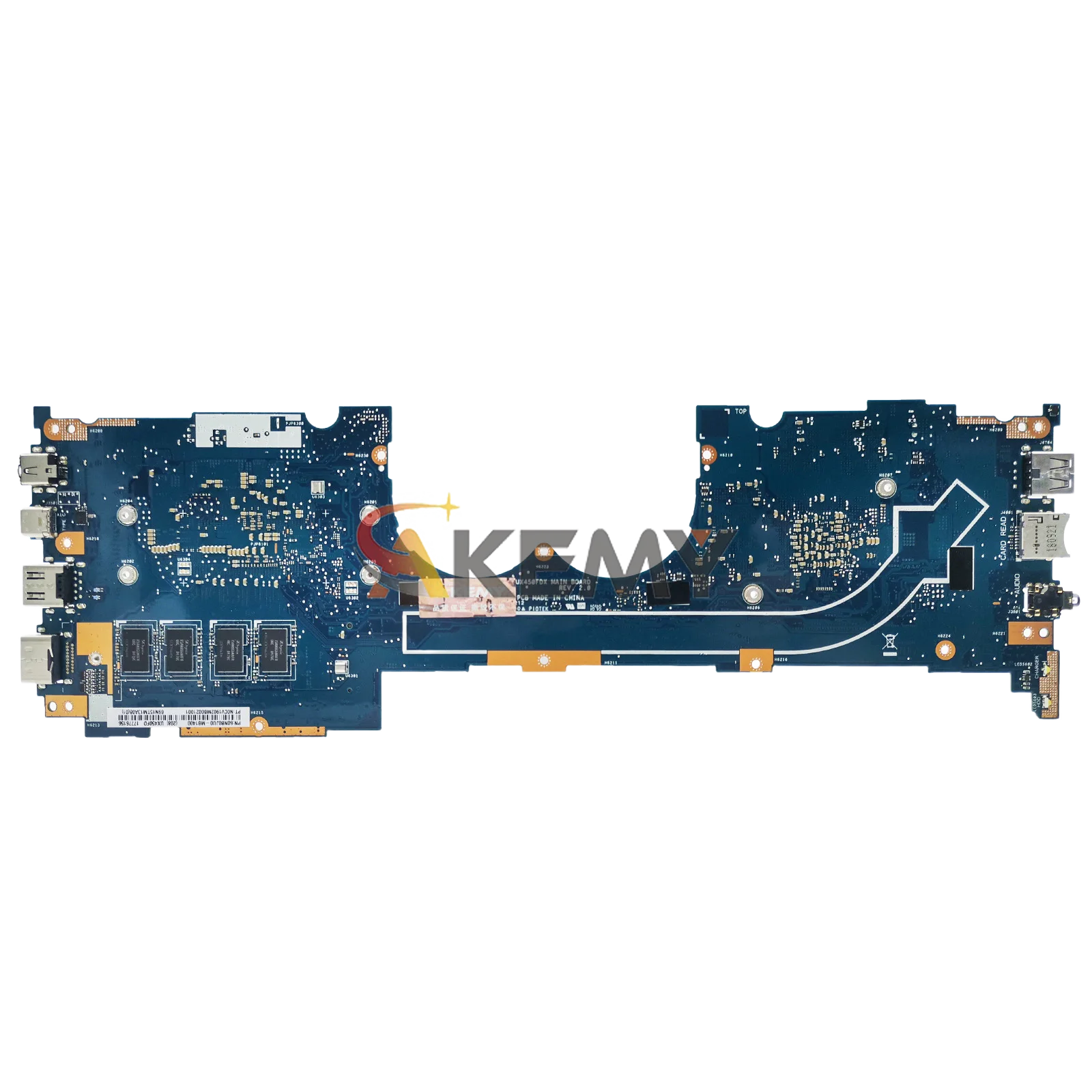 Placa base para ordenador portátil UX450FDX para ASUS ZenBook UX450F UX450FD UX450FDX placa base para portátil con CPU I3 I5 I7 pruebas OK envío rápido - imagen 2