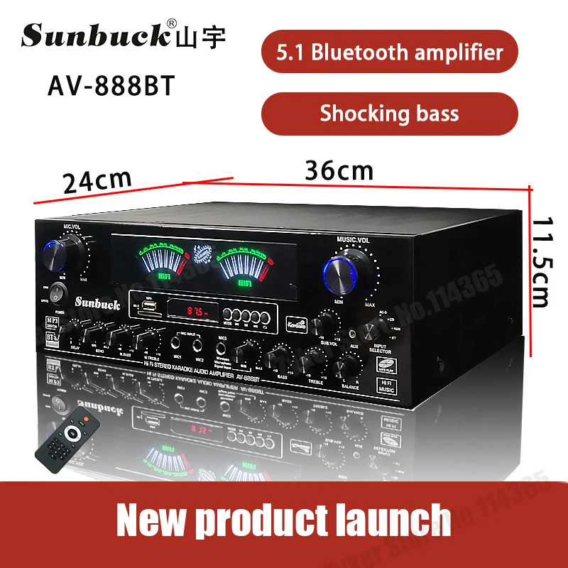 Dual 888BT Amplificador HiFi Bluetooth 4000W para coche y casa - imagen 5