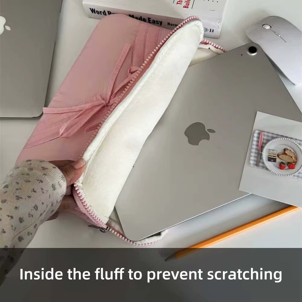 Funda hinchada para ordenador portátil de 11-15 pulgadas, funda para portátil para MacBook Air iPad Pro, bolsa para tableta, funda blanda para portátil a la moda ﻿ - imagen 4