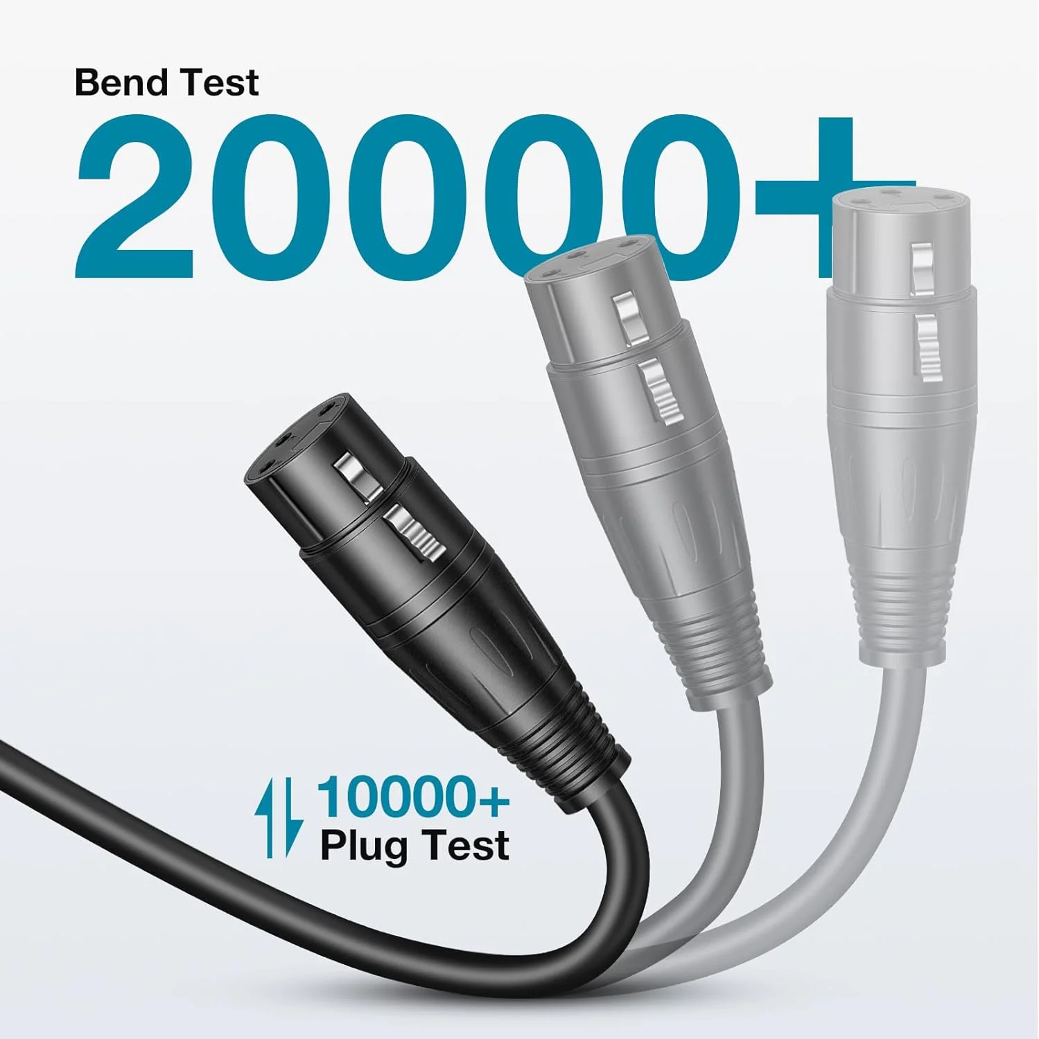 Cables XLR de 1-10M macho a hembra Cable XLR equilibrado de 3 pines interfaz de Audio de estudio de grabación de escenario para micrófono Shure SM7B SC3 AM8 K688 - imagen 2