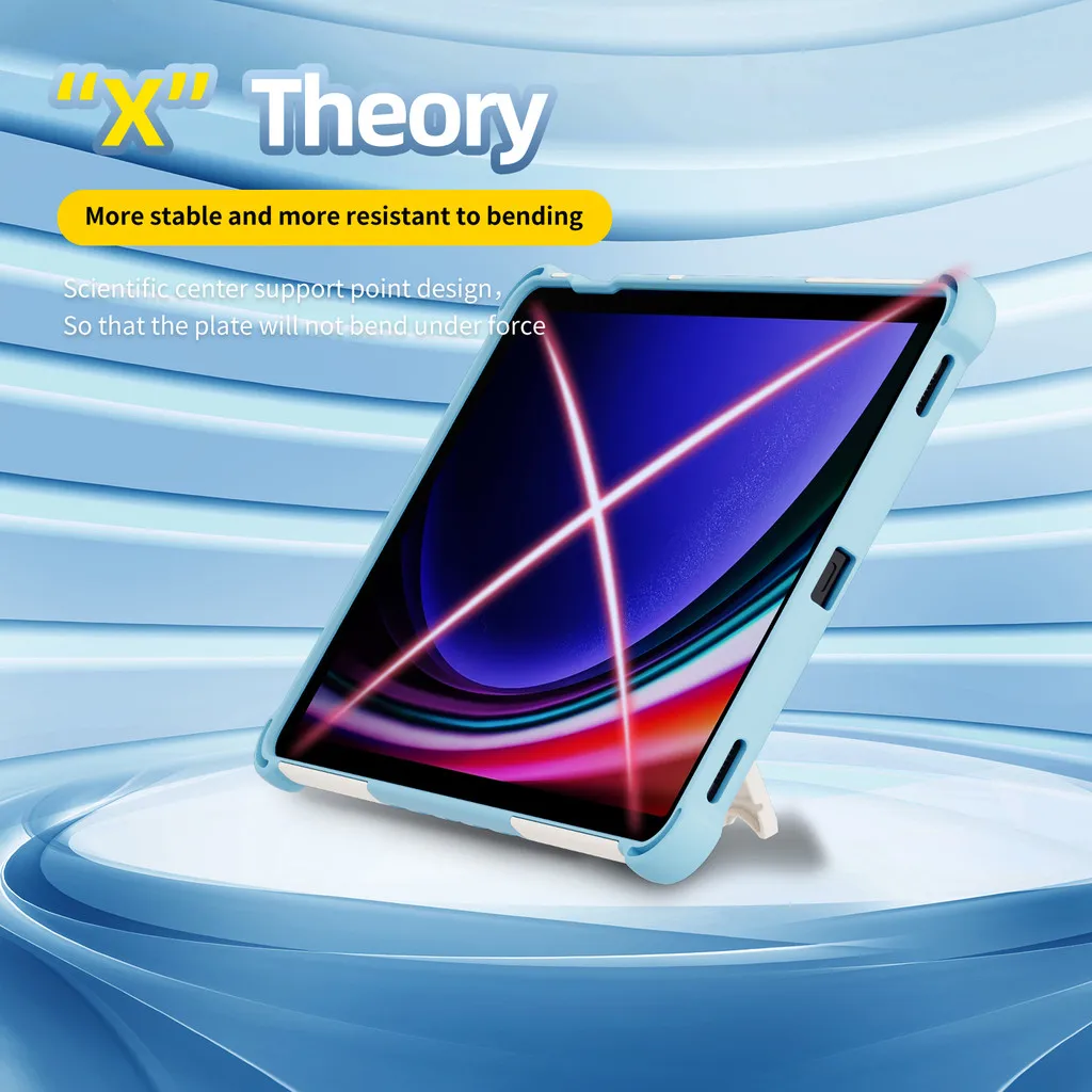 Funda para Samsung Galaxy Tab S10 FE 10,9 X520 2025 A9 X110 8,7 A8 10,5 A9 + A9Plus S9 S8 S7 Armor funda protectora de goma híbrida - imagen 4