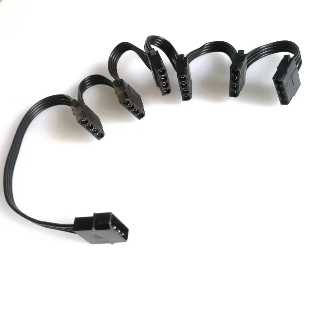 Cable Divisor Molex 4 Pines a 6 Conectores 18AWG para PC - imagen 2