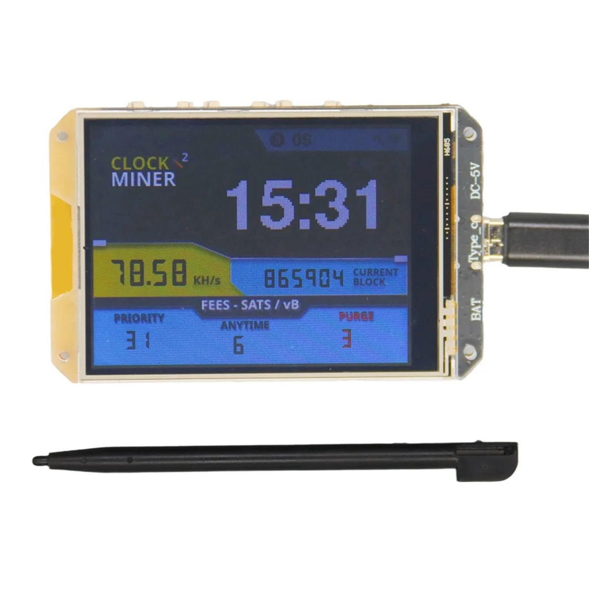 SuperDeals Bitcoin Solo Miner Nerdminer V2 78KHS con pantalla táctil de 2,8 pulgadas Bitcoin Miner Hashrate Lotto Machine Nerd Miner V2 - imagen 3