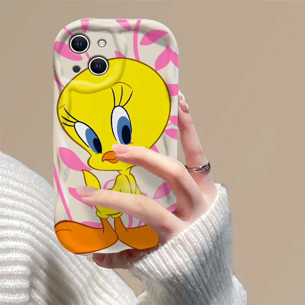 Tweetys Bird-funda de teléfono con ondas 3D para Samsung Galaxy, carcasa trasera de silicona suave para Samsung Galaxy S24 S23 S21 S20 FE Plus Ultra 4G 5G - imagen 5
