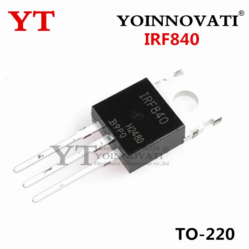 Kit surtido de transistores Mosfet de 10 tipos, 50 Uds. IRF640 IRF740 IRF830 IRF840 IRF530 IRF630 IRF820 IRF3205 IRFZ44 IRF9540 TO-220 - imagen 4