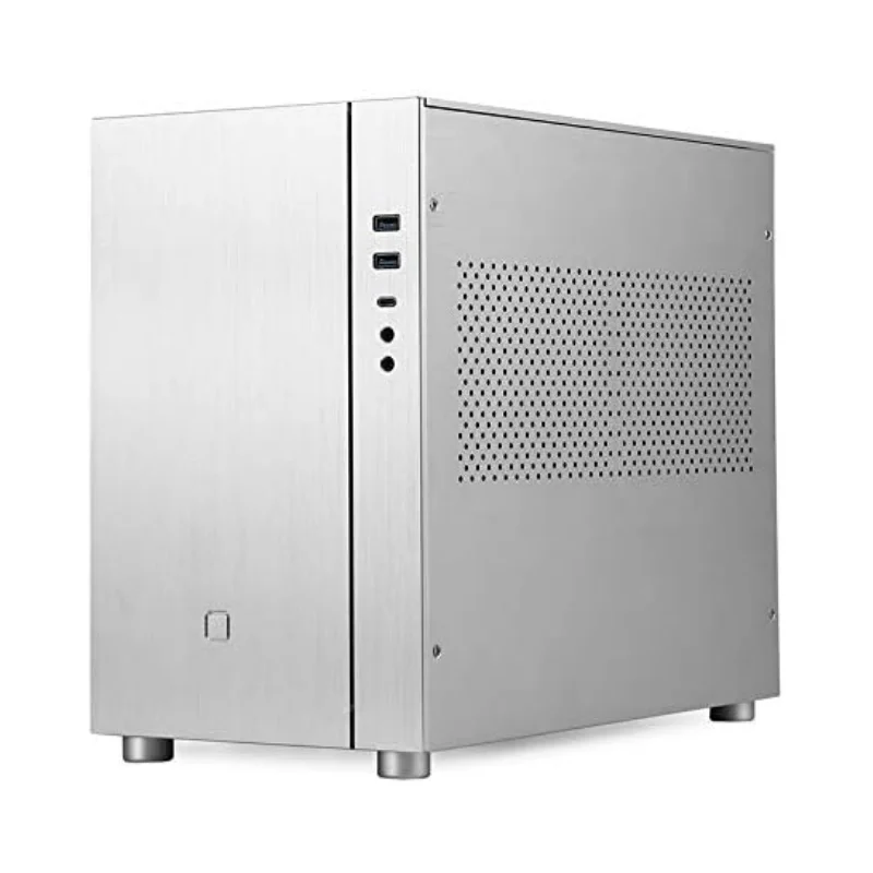 SPCC-Mini ITX Cube Gaming Computer Case, chasis Matx, aluminio, escritorio, tamaño Mini con E/S tipo C