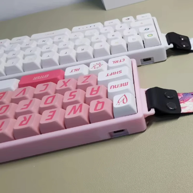 Kit de teclado 40%, teclado mecánico inalámbrico modificado/doble modo intercambiable en caliente RGB 40% diseño Ultracompacto impreso en 3D - imagen 4