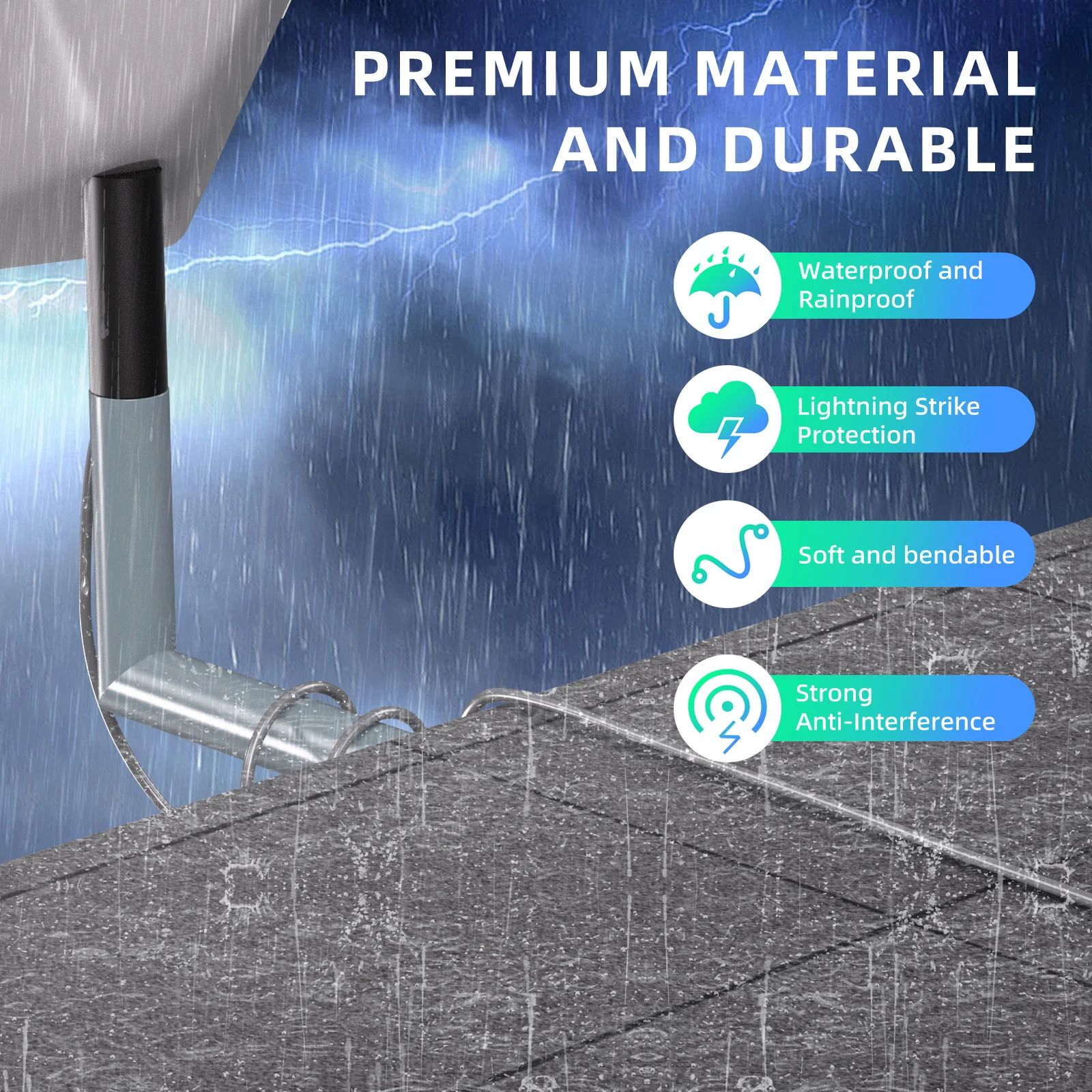 Cable Web de extensión para enrutador Gen2 accionado por Starlink, Kit de reparación Plug and Play de 2M, tasa de transferencia de repuesto de extensión de 1200Mbps - imagen 5