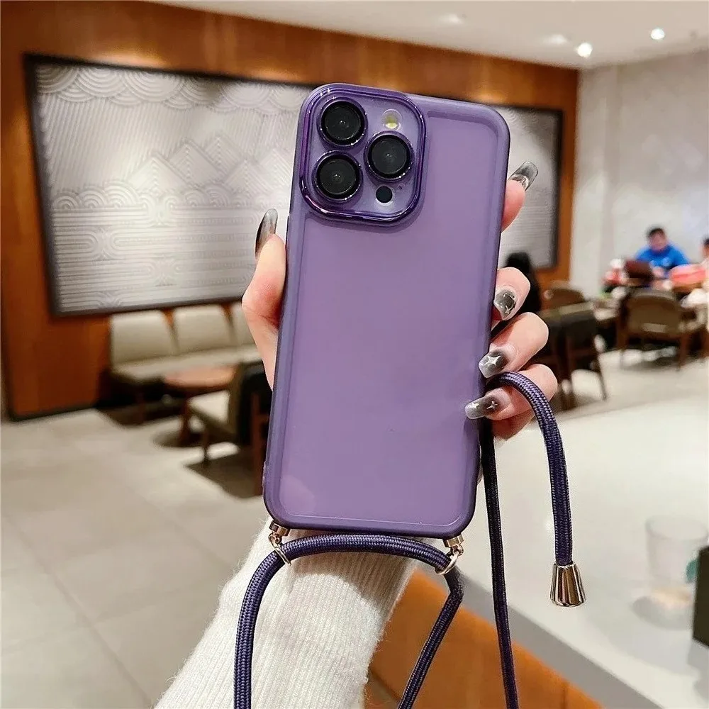 Funda de teléfono con cadena y cordón para collar cruzado, cubierta protectora de lente para Honor X9C X9D X9A X9B X8A X8B X8C X7B X7C X7D X6A X6B X6C - imagen 5