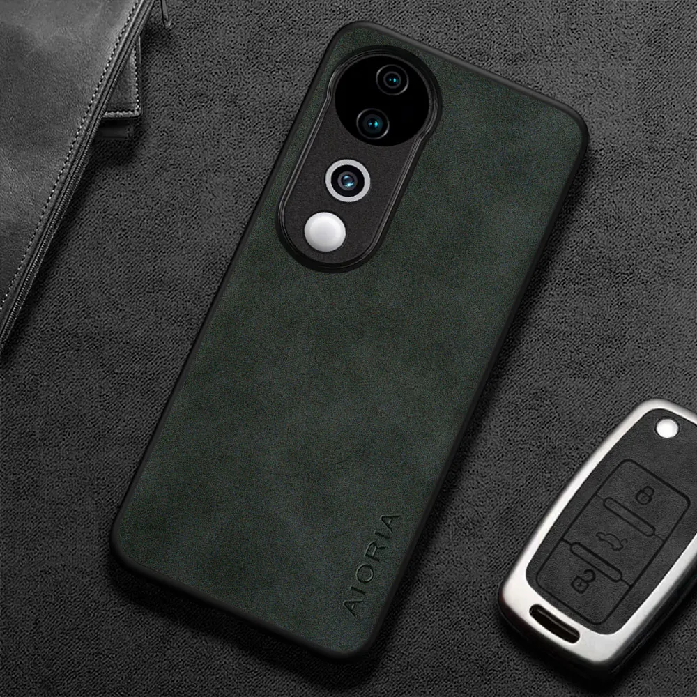 Para Vivo V40 V30 V27 Pro V30E V29E V27E funda Capa estilo empresarial Premium PU cuero Retro funda de teléfono coque funda - imagen 5