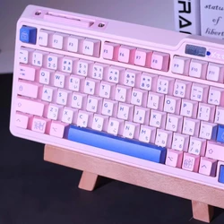 Teclas PBT Poco 151 Perfil Cherry – Rosa y Azul Dye-Sublimación
