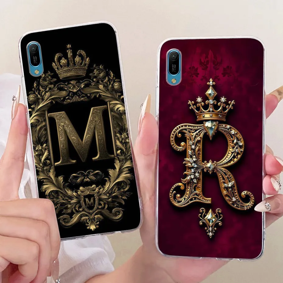 2025 moda corona carta funda para Huawei Y6 Pro Prime 2019 funda de silicona suave TPU para Huawei Y6 2019 Y6Prime Y6Pro 2019 fundas