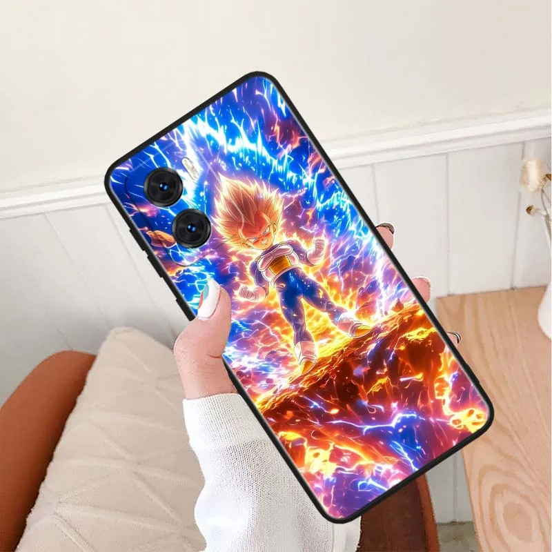 Anime d-dragon Ball Vegeta IV para Motorola Moto G85 G64 G55 G54 G45 G35 G34 Edge 50 40 5G funda de teléfono negra - imagen 4