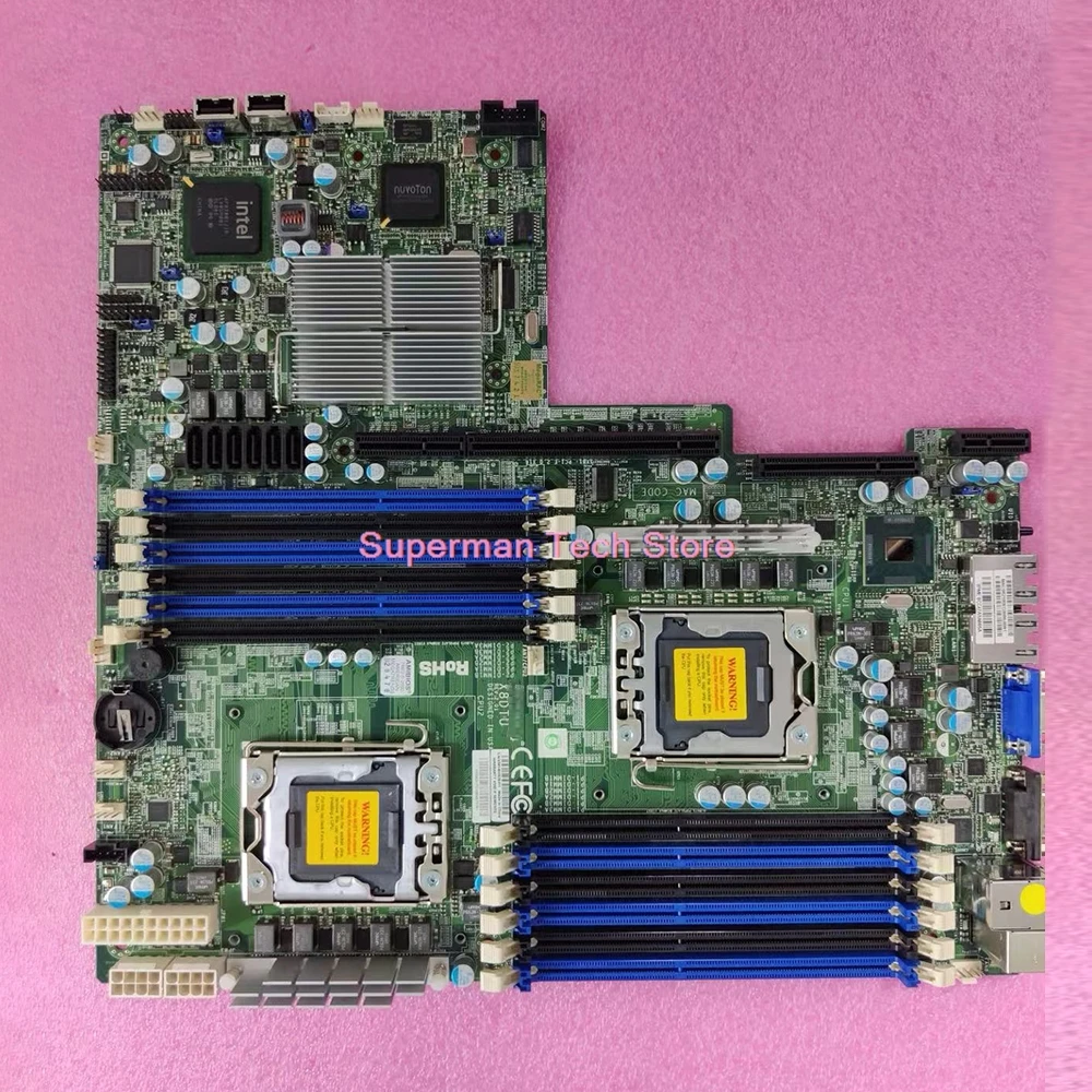 Para placa base de servidor Supermicro procesador Xeon serie 5600/5500 82576 controlador Gigabit Ethernet de doble puerto X8DTU - imagen 4