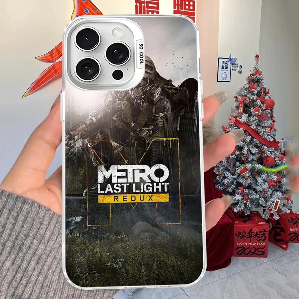 Funda de teléfono Metro para iPhone 16 15 14 13 12 11 Pro Max X XR XSMAX 8 7 Plus, funda trasera mate a prueba de golpes - imagen 5