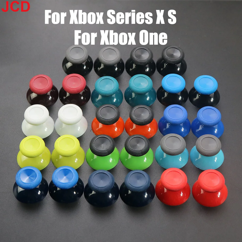JCD 2 uds para Microsoft Xbox Series X S controlador de mango 3D palos de pulgar analógicos agarre Joystick tapa ThumbSticks cubierta para Xbox One