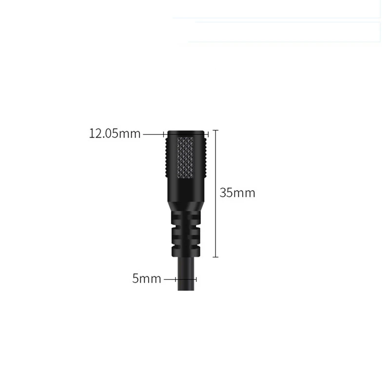Fuente de alimentación hembra de 12V y 5A CC, Cable de extensión DIY, luz LED, Cable Jack de 20 AWG, conector CC para CCTV, enchufe de 5,5x2,1mm - imagen 4