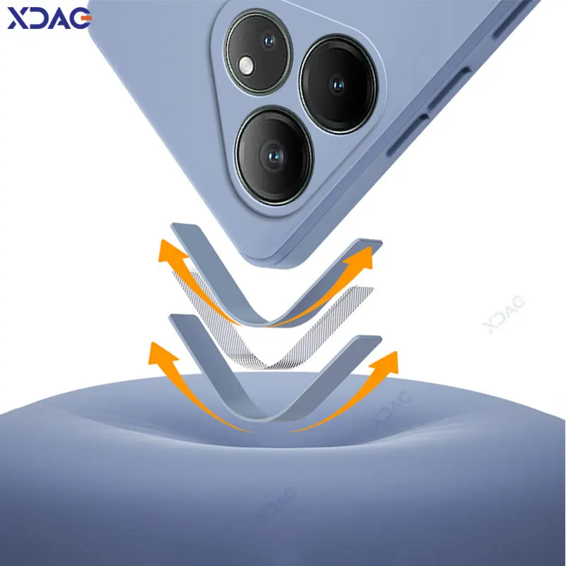 Funda cuadrada de silicona líquida para teléfono Realme GT Neo 6 SE 6T 5G 360, funda protectora suave a prueba de golpes, bolsa para móvil GT6 Neo6 6SE - imagen 4