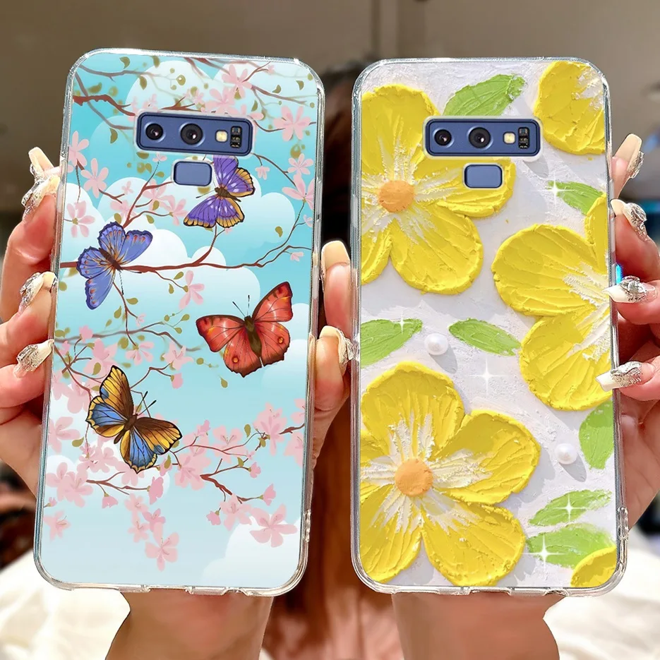 Para Samsung Galaxy Note 9 funda SM-N960F funda pintada Popular de lujo funda de silicona suave para Samsung Note 9 Note9 bolsas de contraportada - imagen 5