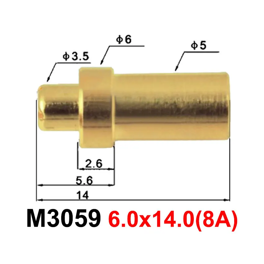 1 Uds 1A 3A 4A 5A 8A resorte de alta corriente cargado Pogo Pin conector batería POGOPIN enchufe carga sonda de prueba conductora contacto - imagen 4