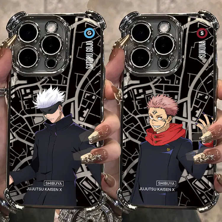 Funda chapada de Anime Jujutsu Kaisen para Oppo A3x A3 A2 A98 A79 A78 A58 A38 A18 A97 A57 A76 A36 A96 A17 A55 A74 A54 A16 4G 5G