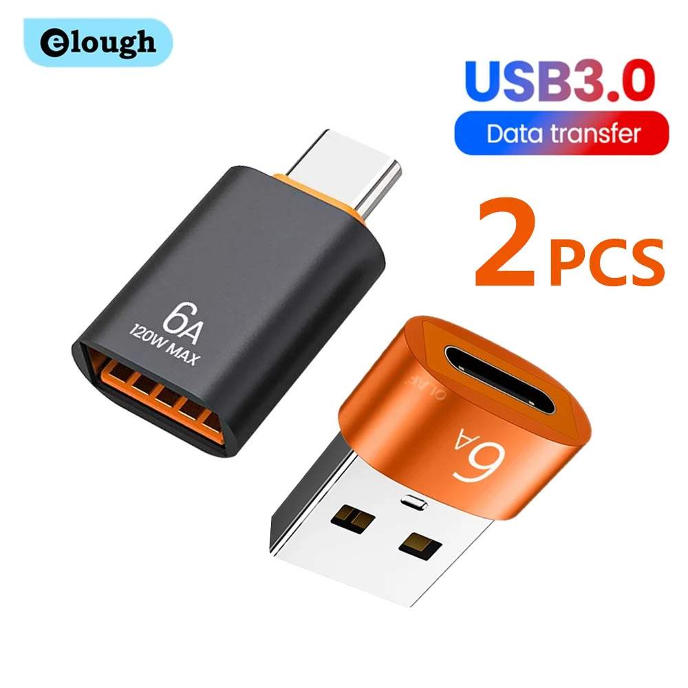 Elough Adaptador USB 3.0 Macho a USB-C Hembra OTG