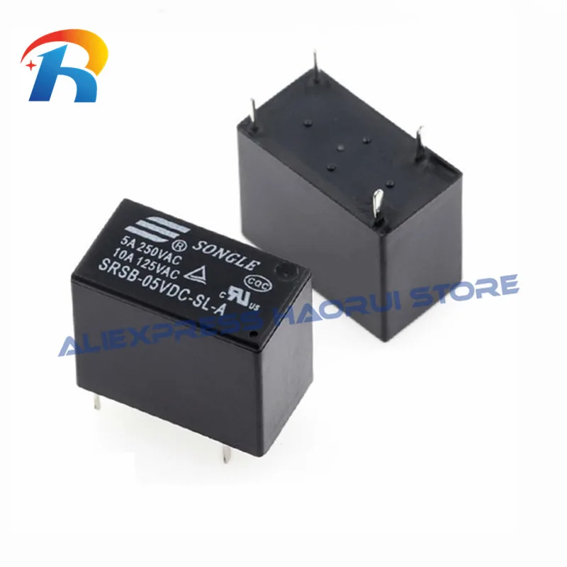 Relés de señal de piezas, relé SRSB, 05VDC, 12VDC, 24VDC, SL, A, SRSB-05VDC-SL-A, SRSB-12VDC-SL-A, 4Pin, 3A, 250VAC, 5 SRSB-24VDC-SL-A - imagen 3