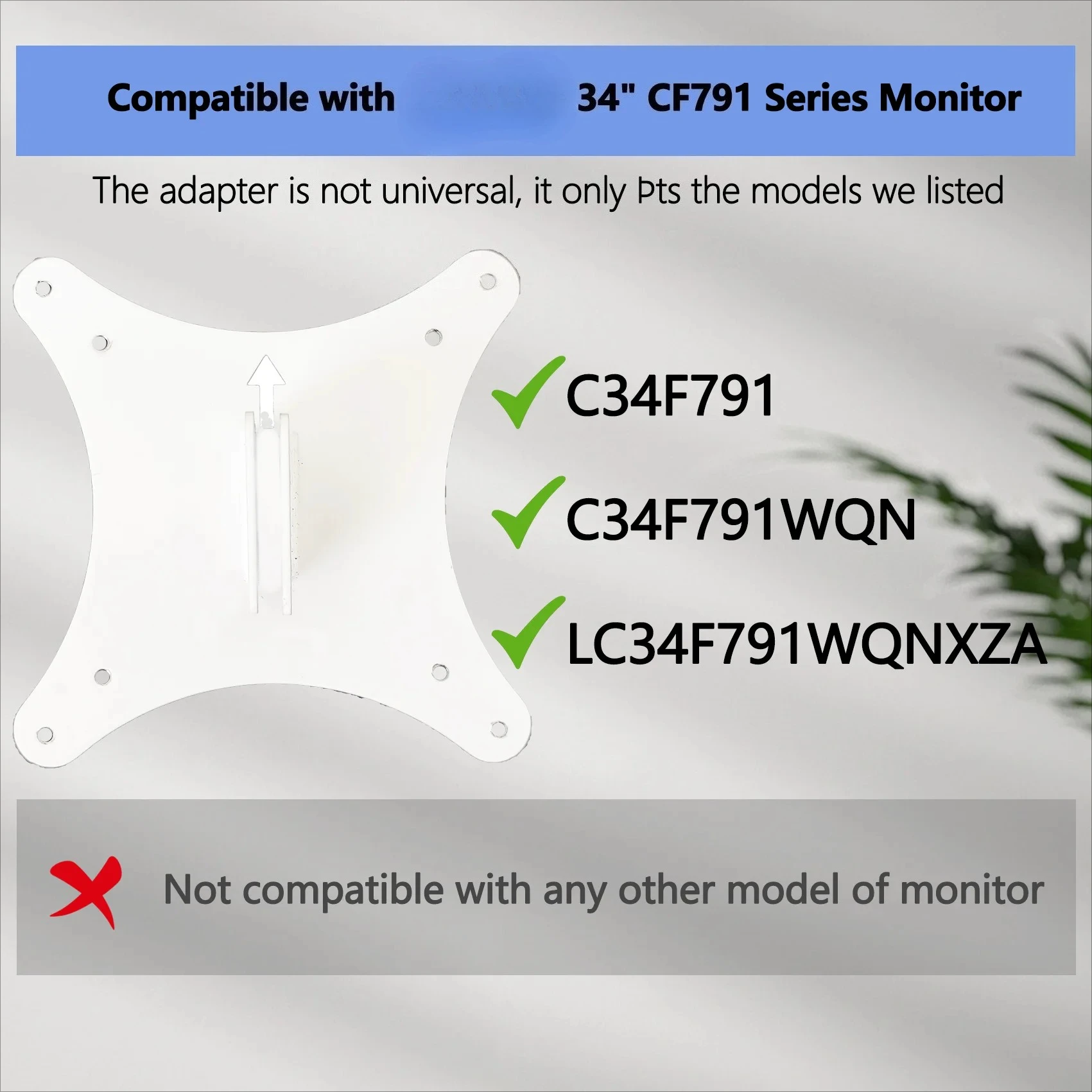 Nuevo Compatible con Samsung C34F791WQ C34J791WT 34 "CJ79 CF791 Monitor curvo BN96-41711C soporte de adaptadores VESA de montaje en pared - imagen 5