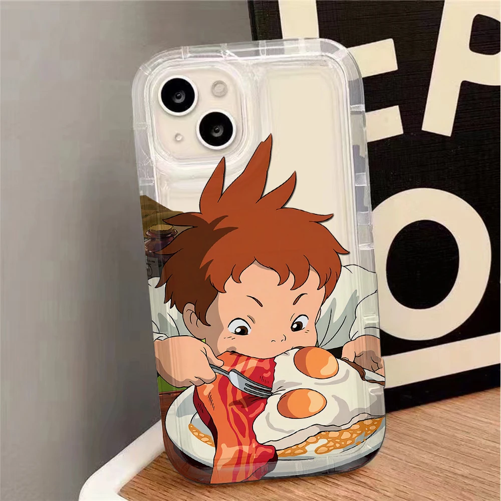 Funda de teléfono para iPhone 16 15 14 13 12 11 Pro Max 7 8 Plus X XR XSMax encantadora llama M-Moving Airbag anticaída contraportada transparente - imagen 3