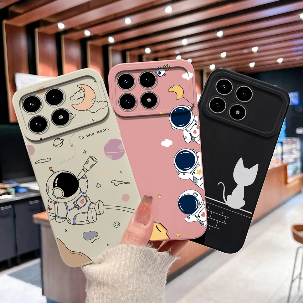 Funda de teléfono para Xiaomi Redmi K90 Pro Max, diseño divertido, funda de silicona líquida suave y lisa para Redmi K 90, funda a prueba de golpes - imagen 4