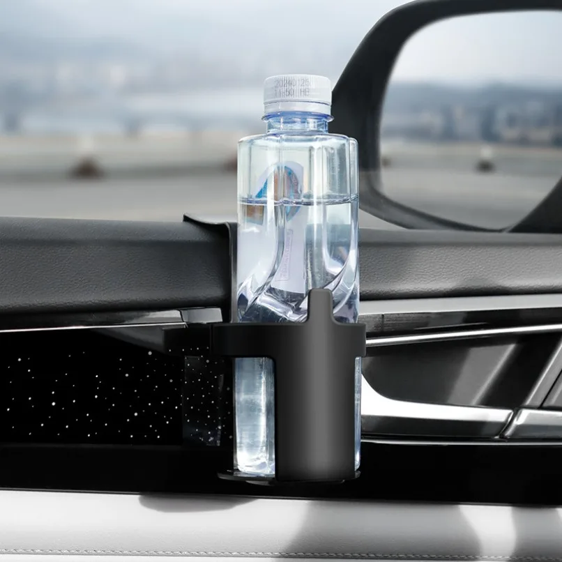 Soporte para portavasos de coche, cubo de almacenamiento de puerta lateral, 1-2 uds., soporte para bebidas y vasos, soporte para puerta de bebidas de coche, caja de almacenamiento