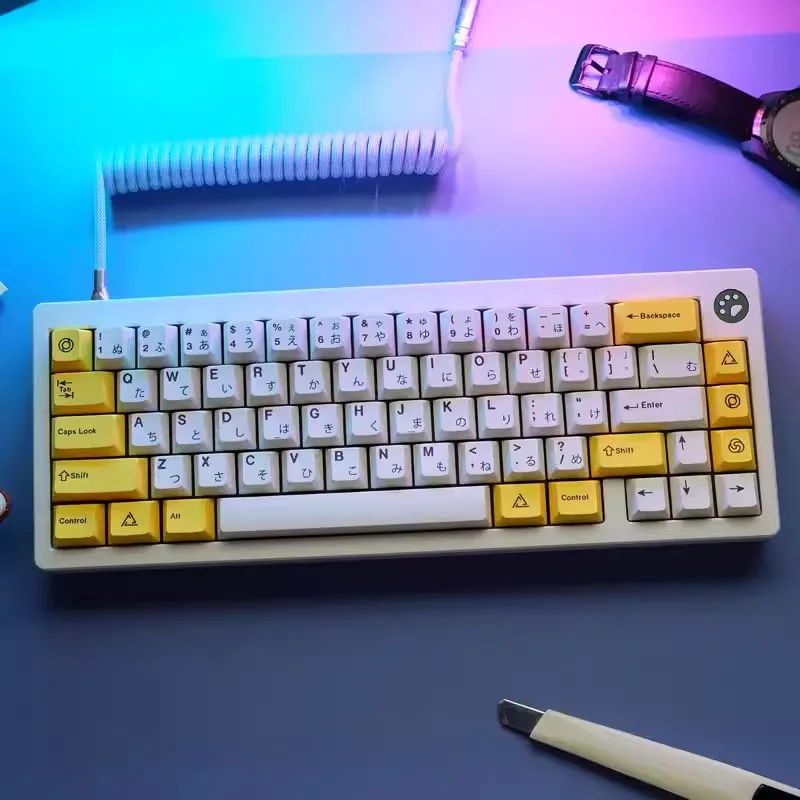 Teclas PBT 146 teclas GMK Serika perfil de cereza sublimación de tinte para teclado mecánico MX Switch 61 64 68 75 84 96 980 104 108