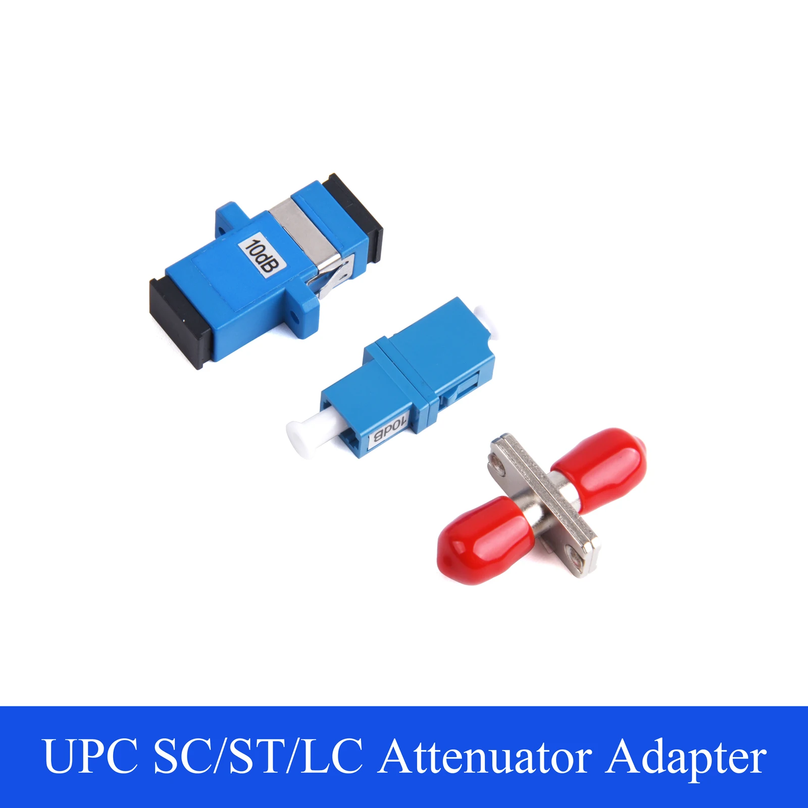 Adaptador UPC SC/ST/LC, atenuador de fibra óptica, conector hembra a hembra monomodo 3DB/5DB/7DB, 2 uds.