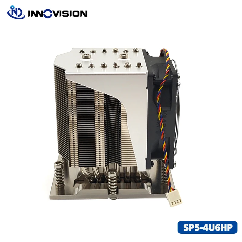 Buena fábrica al por mayor 4U SP5 servidor activo CPU enfriador TDP400W SP5-4UHP6 disipador de calor del servidor - imagen 3