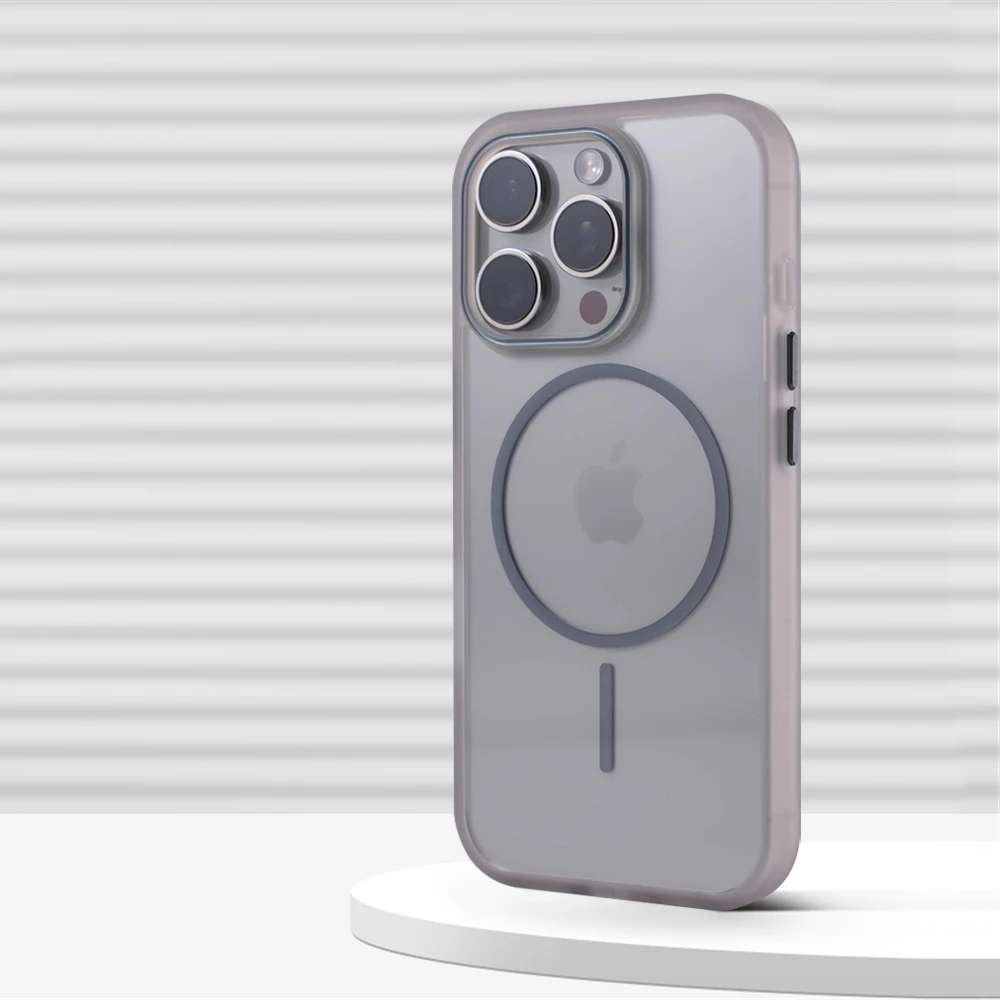 Funda transparente a prueba de golpes para Magsafe, funda transparente con carga inalámbrica magnética para iPhone 17 Air 16 Pro Max 15 14 13 12