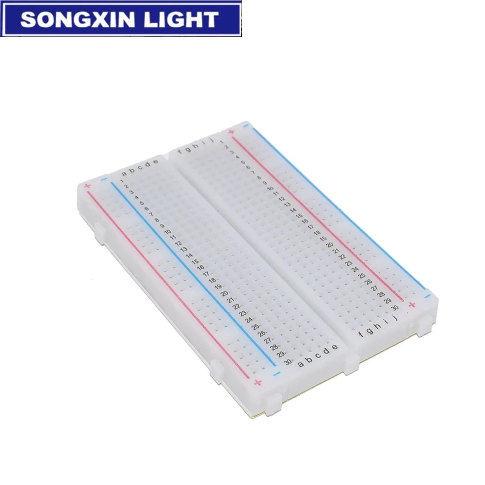 SAMIROB-Placa de pruebas de 400/830 puntos, placa de pruebas de 830 puntos, PCB sin soldadura de MB-102, placa de pruebas de 400 agujeros, MB102 - imagen 5