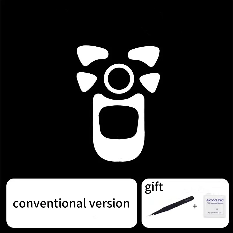 1 Juego de patines de ratón ultrafraglide para GravaStar Mercury M1 Pro Control de frenos velocidad silenciador pies versión ICE ratones deslizan pies de PTFE - imagen 3