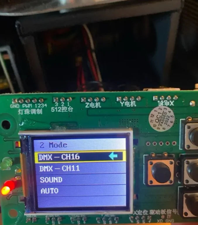 X-Y-1742B-1 11/16 canales led lavado zoom 36x10 w rgbw reemplazo de la placa principal - imagen 4