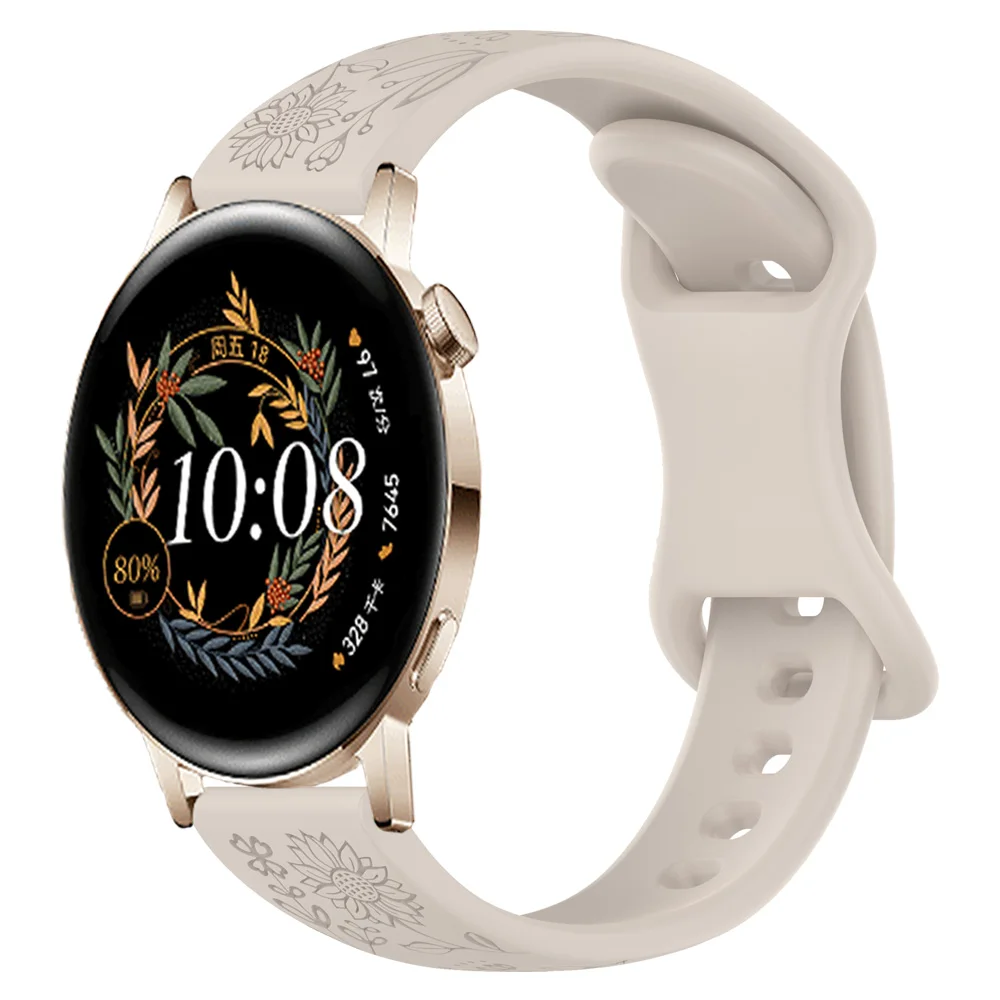 Correa de 20mm para Huawei Watch GT 3 2 GT2 42mm GT3 Pro 43mm Correa de silicona para Samsung Galaxy 7 6 5 4 40mm 44mm pulsera Correa - imagen 2