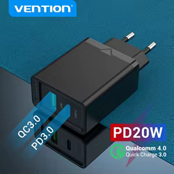 Vention Cargador USB-C para iPhone 20 W con PD y Carga Rápida