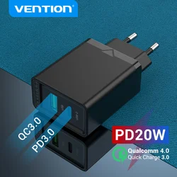 Vention Cargador USB-C para iPhone 20 W con PD y Carga Rápida