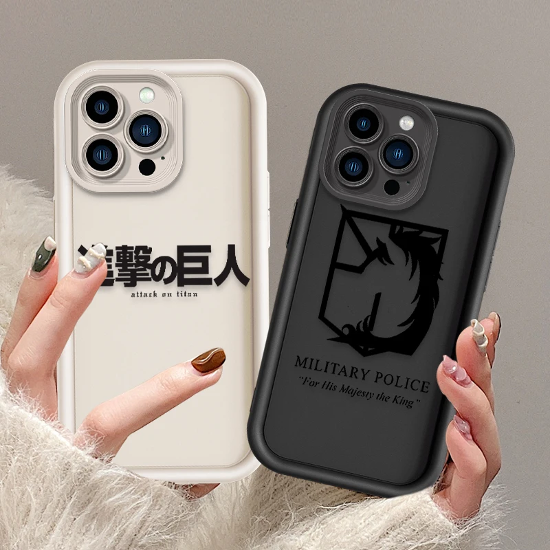 Funda de teléfono con logotipo de ataque a los Titanes para Apple iPhone, 15, 14, 13, 12, 11, XS, XR, X, 8, 7 Pro Max Plus - imagen 3