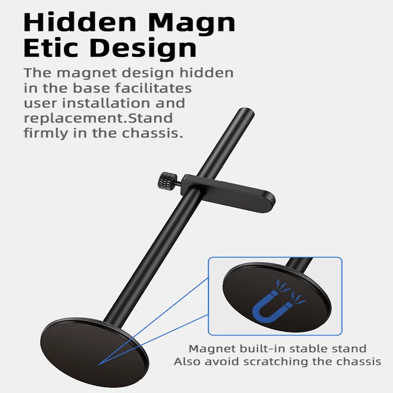 TEUCER GH-1 GPU soporte Jack PC de escritorio soporte de carcasa de aleación de aluminio soporte de vídeo gráfico Kit de refrigeración soporte para tarjetas de vídeo - imagen 3