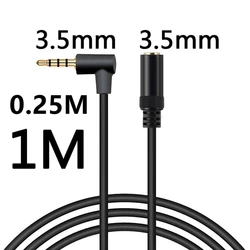 Cable Extensión Jack 3,5 mm Estéreo 90° Macho-Hembra