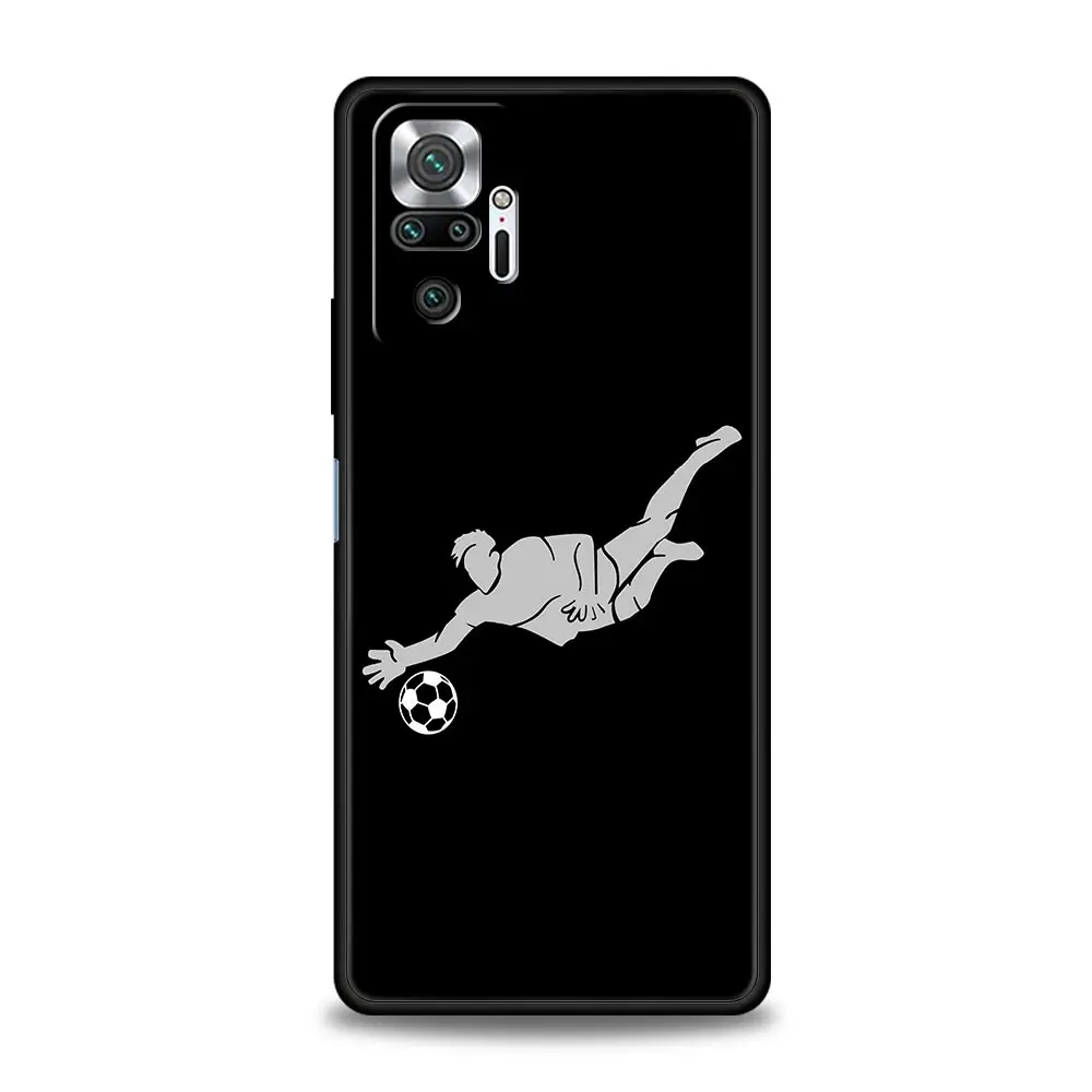 Funda de teléfono con diseño de jugador de fútbol para Xiaomi Redmi Note 12 11 10 Pro 9S 9 8 7 9T 8T 9C 9A 8A 12 11T 5G 10S K50 Gaming - imagen 5
