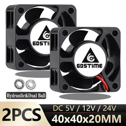Gdstime Ventilador PC 40 mm con Rodamiento de Bolas de Alta Calidad